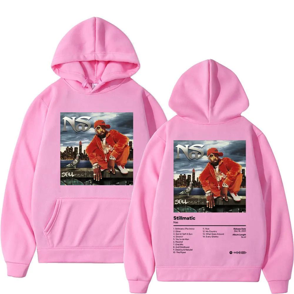 Rap Artist NAS Music Album Stillmatic Print Hoodie Harajuku Hip-hop Sportswear Men and Women Fashion Casual Loose Hoodie