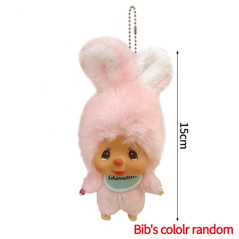 Plush Monchichi Pendant Cartoon Doll Toy Bag Pendant 20cm Monchhichi Dress Up Doll Children'S Birthday Gift Plush Toy Party Gift