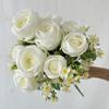 Elegantes Seidenrosen-Bouquet mit realistischem Design für Hochzeitsdekoration und Foto-Requisiten