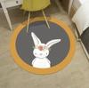 Kristalfluweel Cartoon Rond Lieflijk Tapijt Woonkamer Slaapkamer Bed Deken Hangmand Draaistoel Huis Mat