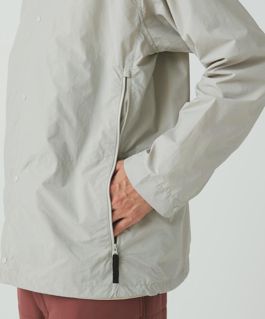 Snow Peak Nylon Tussah Utility Storage Shirt Long Size SH-25AU001 (Men's/Women's, Sleeve, BLACK, L)