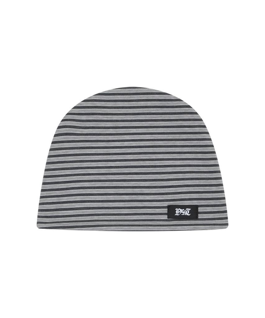 Deuleongkeutegseuteu Stripe Beanie Gray