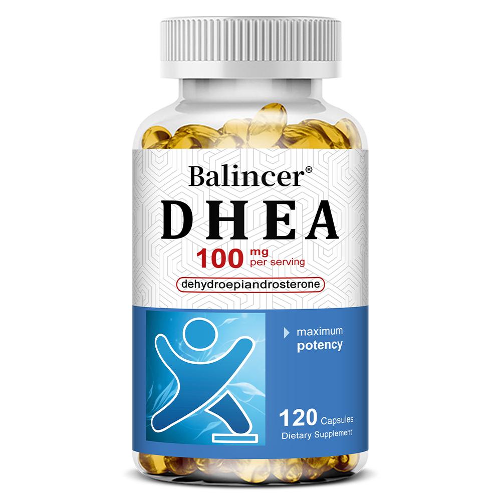 Suplement DHEA Balincer, 100 mg, Dehydroepiandrosteron, 120 kapsułek