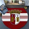 SC Braga Round Area Rug,Carpet Rug for Living Room Bedroom Sofa Playroom Decor,Non-slip Floor Mat