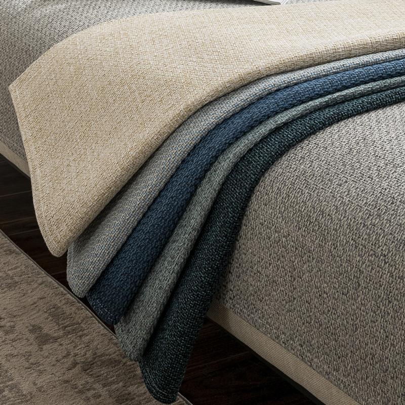 Japanese Style Hemp Simple Modern Living Room Sofa Cushion Four Seasons Universal Solid Color Cloth Liner Cover Towel Non-Slip Sofa Cover