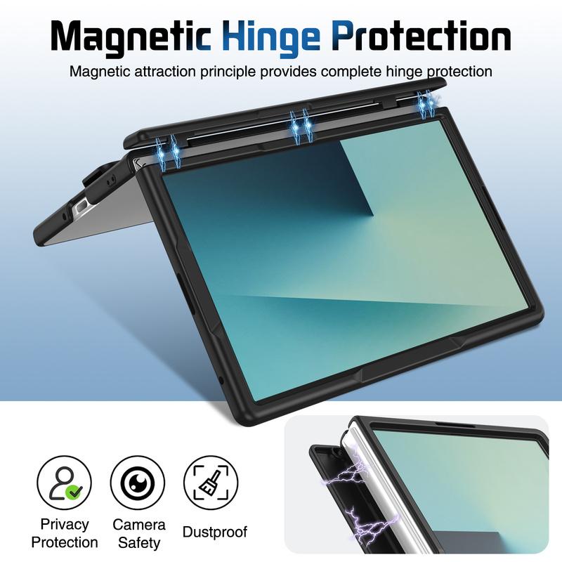 For Samsung Galaxy Z Fold 8 Wide 5G Wristband Hinge Lens Holder Phone Case Outer Screen Glass Film Protection Shockproof Cover