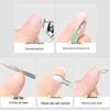 16-Piece Manicure Set: Nail Clippers, Pliers, Ear Pick, Cuticle Scissors, Pedicure Tools, Folding Bag.