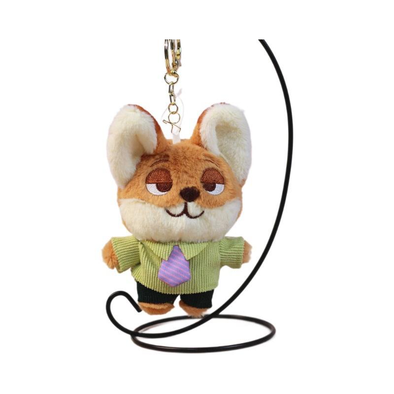 Zoo Animal Plush Pendant Doll Toy Stuffed Keychain Backpack Bag Ornaments Cute Judy Nick Fox Rabbit Kids Christmas Gifts