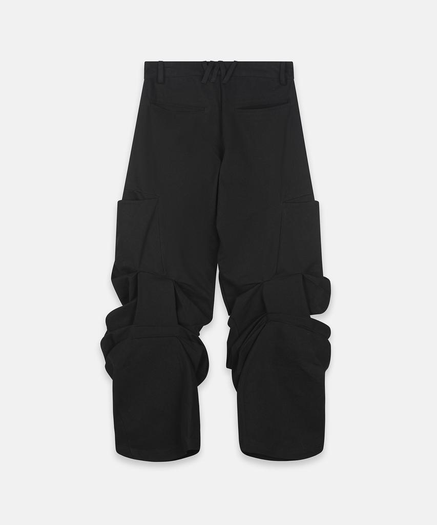 Nash Pintuck Wide Pants (Unisex) Black