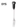 Cake Fork Cartoon Cat Claw Fork Novelty Smooth Edges Ceramic Handle Fork for Fruits Desserts Noodles