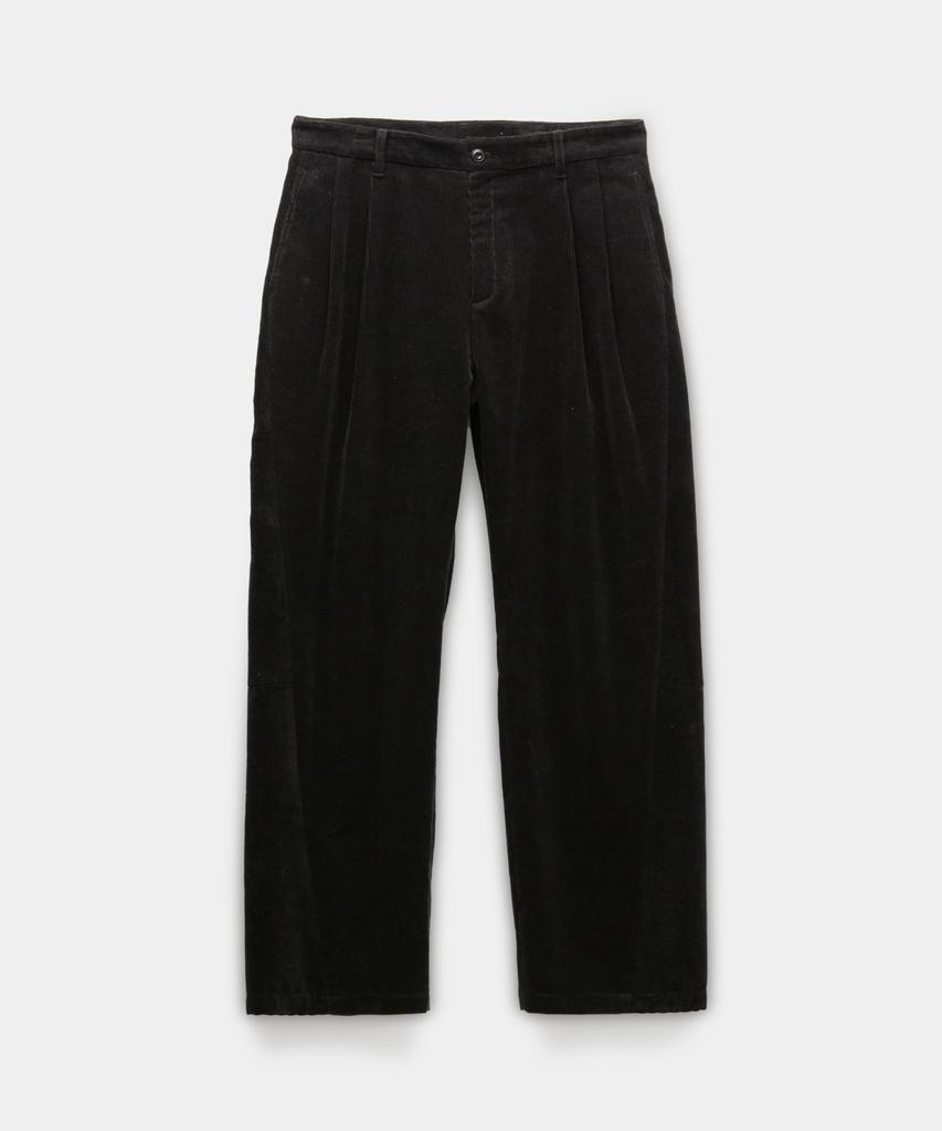 Kueo Corduroy Paneled Rounding Pants (Black)