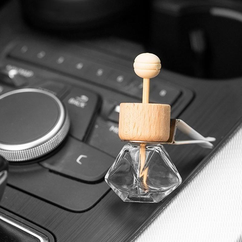 1Pc Car Air Outlet Freshener Diffuser Bottle Clip Perfume Empty Bottle Pendant Essential Oil Car Fragrance Hanging Ornament