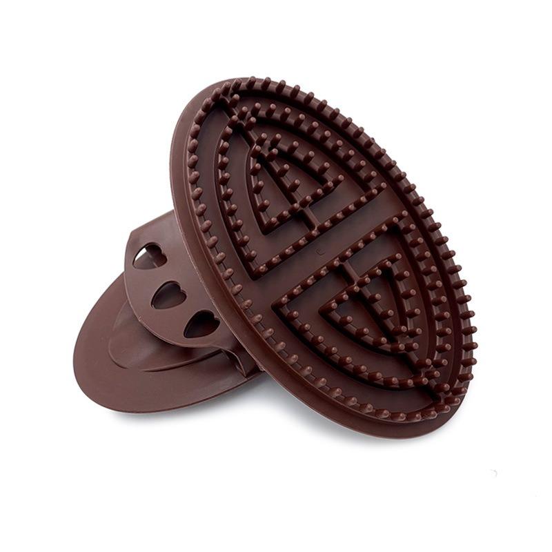 Set Of 2 Brown Massage Brushes For Body Meridian Weight Loss At Home Beauty Salon