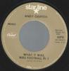 7inch Record ANDY GRIFFITH - What It Was, Was Football Pt. 1 / W 6170 Capitol Records US Comedy & Spoken Word Used