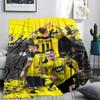 Marco Reus Mintás Flanell Takaró, puha takaró hálószobába, kanapéra, mosható, foci szurkolói ajándéktárgy, nagyszerű ajándék.