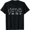 Un Deux Trois Cat - French Cat Lover Kitty Owner T-Shirt PNCAAPT Black
