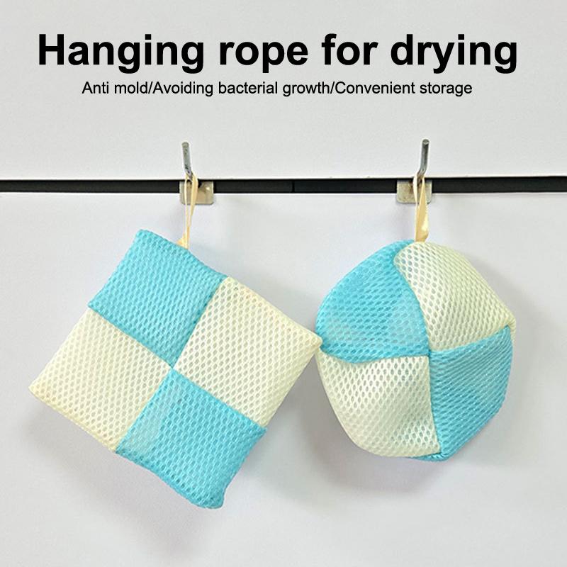 2In1 Soap Foaming Net Soft Mesh Bags With Lanyard Bath Balls Body Cleaning Bubble Helper Body Wash Bathroom Soap Storage Tool