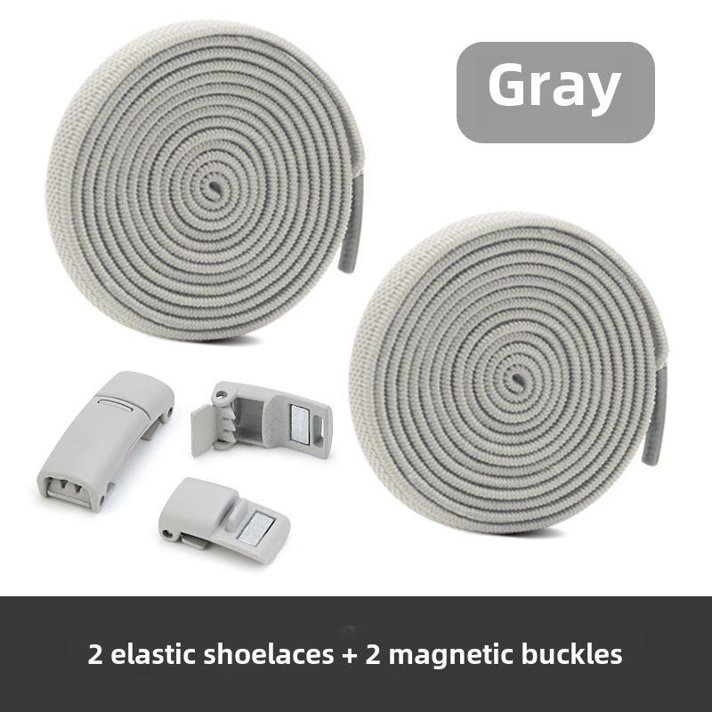 Kleurrijke Magnetische Elastische Schoenveters met Metalen Gespen - No-Tie Schoenveter Accessoires