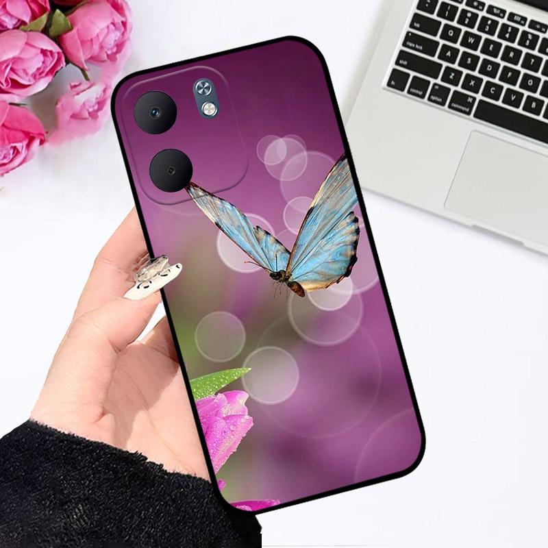 Per OPPO A5X 4G 5G A5 X Custodia Moda Carina Antiurto Silicone Morbido Cover Posteriore Custodie per Telefono Per OPPOA5X CPH2725 TPU Coque Capa