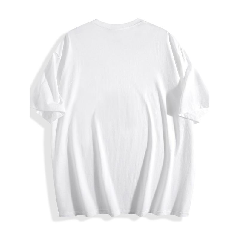 European sizes Men'S Graphic T-Shirt - Gothic Heavy Metal Inspired White Tee with Red Text Design, Short Sleeve Round Neck Casual Shirt