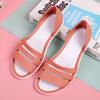 Flat Sandals Versatile Plastic Jelly Shoes Anti Slip Rain Shoes Waterproof Women's Summer Beach Shoes Fairy