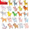 Wheeled Walking Animal Balloons: Yellow Duck, Corgi, Rabbit - Outdoor Birthday Party Decorations