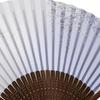 Painted Made In with a Delicate Carved Design of Karaki Wood and a Wisteria High-quality Fan, Japan, Motif, Scented.
