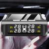 Smart TPMS מערכת אזעקת לחץ אוויר בצמיגים לרכב 4 חיישנים תצוגת שמש אינטליגנטי אזהרת טמפרטורת לחץ אוויר בצמיגים