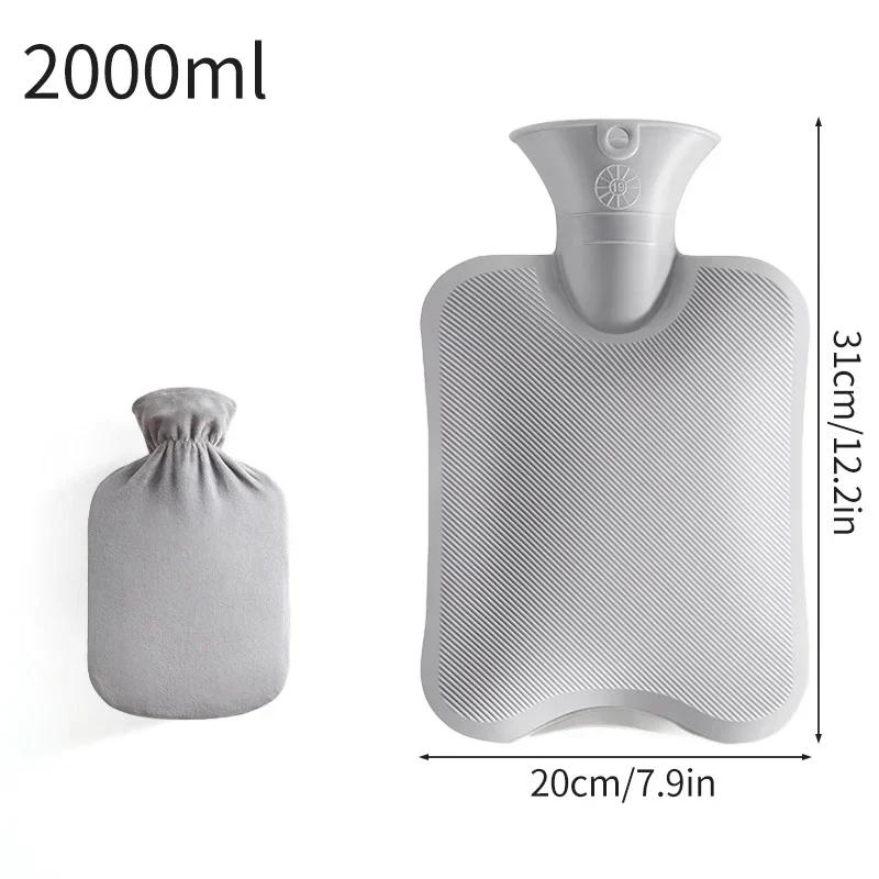 650ml Hot Water Bottles Removable Cloth Cover Filling Water Warm Hand Bag for Women Feet Warmer Home Warming Products
