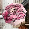 1pc Pink Princess Pattern Umbrella Design Automatic Opening and Closing Umbrella, High-quality Travel Umbrella,  C1128274