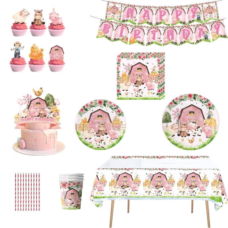 Colorful Farm Party Accessories For Pet's Birthday Multiple Sizes And Designs