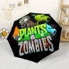 Plants Vs Zombies Adventure Outdoor Automatic Umbrella Compact & Durable 8-Rib Design Durable Plastic & Iron Travel Essential Elegant Umbrella