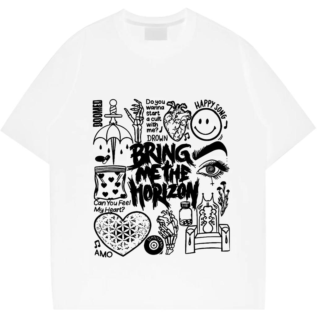 Smil Graffiti O-Ausschnitt Oversize Lockeres T-Shirt Y2k Für Herren T-Shirts Grafik Hippie T-Shirt Lässiger Stil Kleidung Leichte Dehnung Oberteile