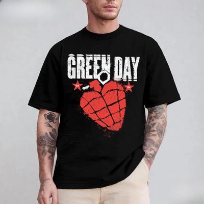 Green Day 20 Años de Idiot Camiseta de Regalo Familiar de Banda de Rock Regalo para Fans Lujo de Alta Gama Es para Hombres y Mujeres Top Y2k Verano