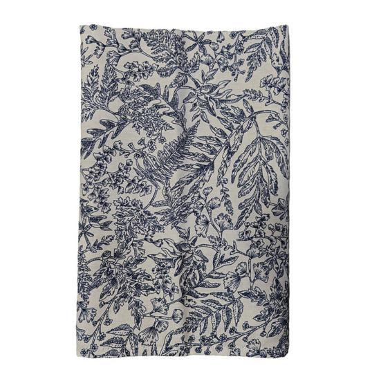 Plant Leaf Print Tablecloth Soft Fabric Foldable Napkin Cloth Boho Style Table Mat Dining Table Kitchen Home Party Wedding Bar Decor
