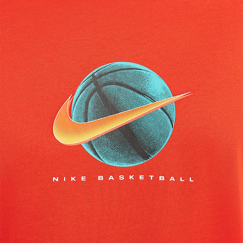 Nike Camiseta Versátil de Manga Curta e Gola Redonda da Moda para Homens Tops Laranja HJ3465-633