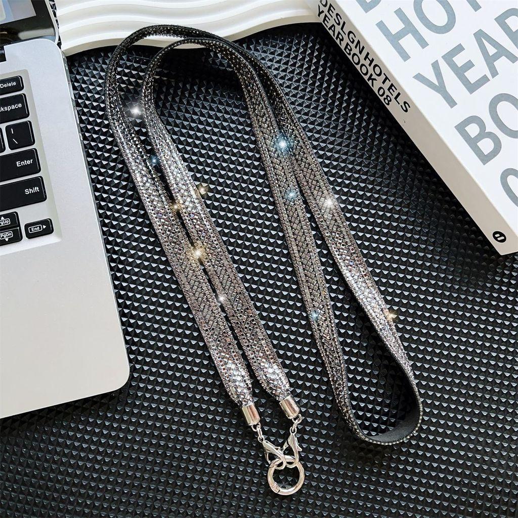 Wasser Diamant Handy Lanyard Mit PVC Breitem Riemen Für Mädchen Und Frauen