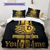 Custom Name Dynamo Dresden Legend Bedding,Quilt Set Quilt Cover Pillowcase Home Birthday Gift (1 * Duvet Cover + 2 * Pillowcase, Without Core)