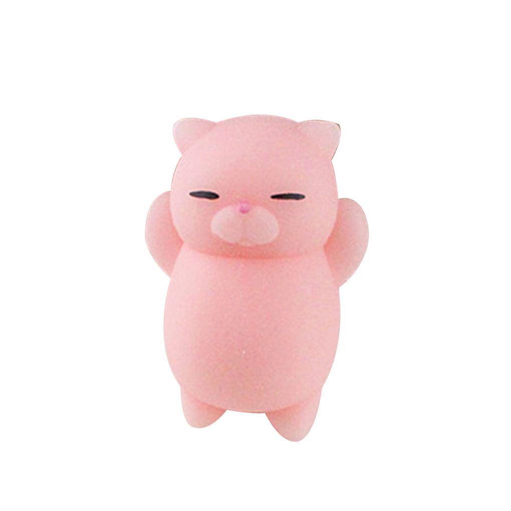Mini Zacht Schattig Kattenpatroon Wipes Bal Knijpen Rijzend Grappig Speelgoed Katten Ontwerp Interessant Speelgoed Druk Speelgoed voor Een Cadeau