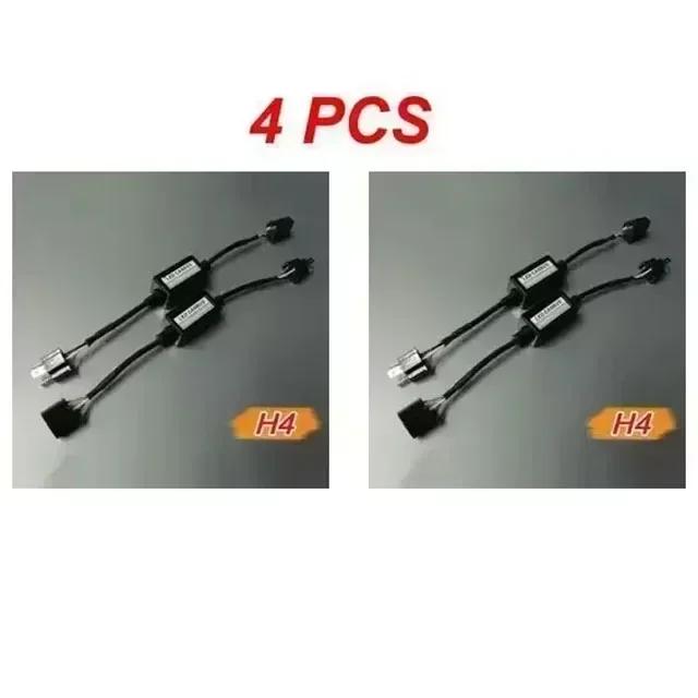 NEW 1/4PCS LED Canbus Car Headlights Error Free Resistor for SUV Fog Lights H4 H7 H1 H11 9006 9007 Adapter Anti-Flicker Tools