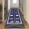 Runway Rug Runner Airport for Airlines Track Aircraft Plane Lover Ground Game Carpets for Living Room Bedroom Decor Home Mat