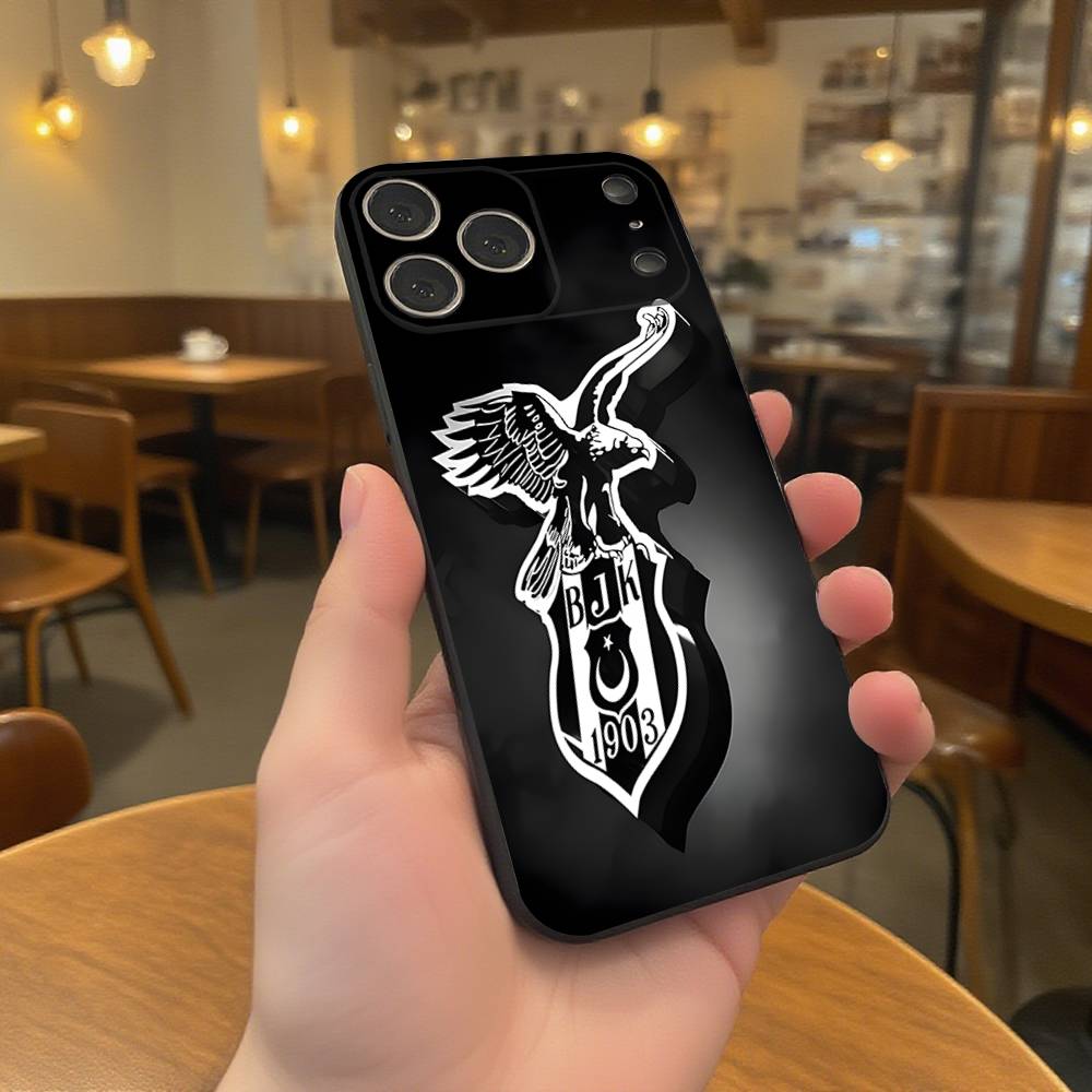 Mode B-besiktas B-BJK Telefoonhoesje Voor iPhone 17,16,15,14,13,12,11,Pro,XS,Max,XR,Plus,E,SE4,Mini Zwart Zacht Hoesje