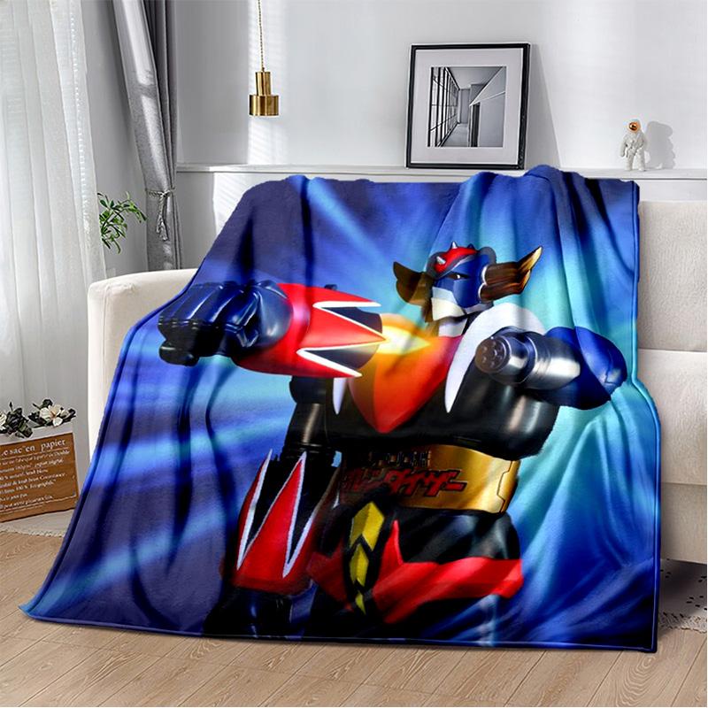 UFO Robot Grendizer Anime cartoon Μαλακή Βελούδινη Κουβέρτα, Κουβέρτα Φλις Ριχτάρι για Σαλόνι Υπνοδωμάτιο Κρεβάτι Καναπέ Πικνίκ παιδιά