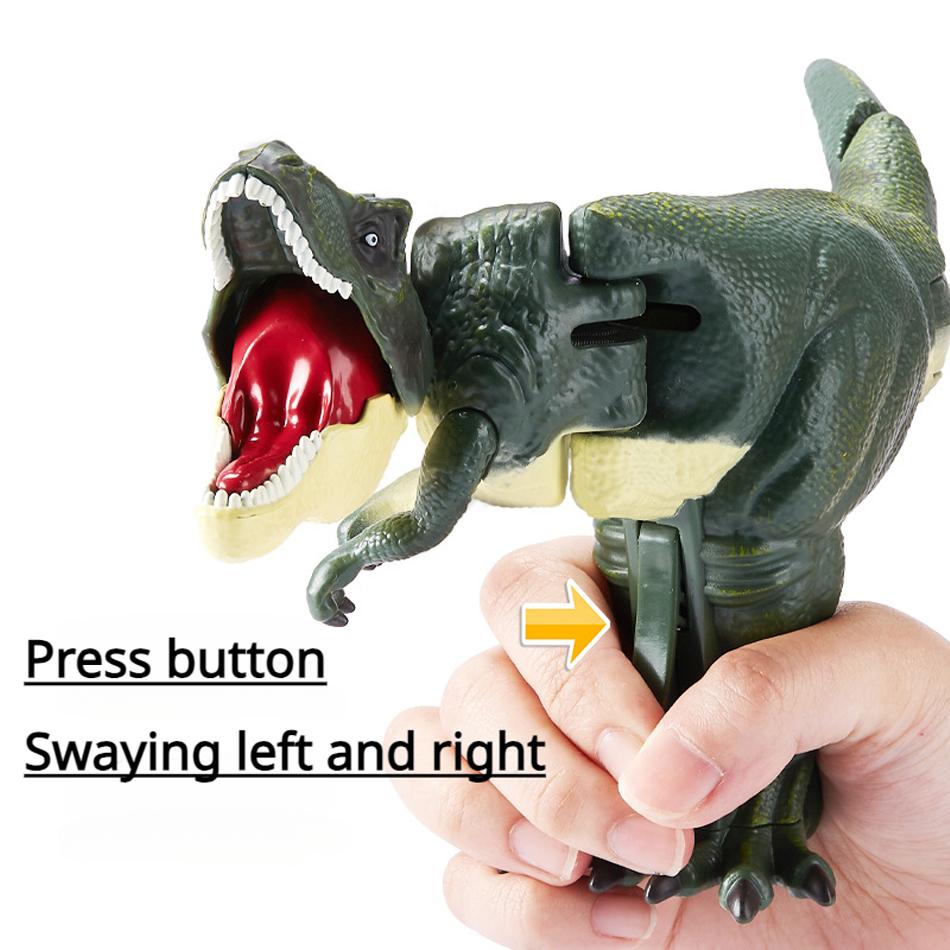 New Children Decompression Dinosaur Toy Creative Battery-Free Telescopic Spring Swing Dinosaur Fidget Toys Christmas Gifts For