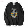 Anubis Ancient Egyptian God Of The Dead Egypt Anpu Jackal T Shirt Size S 5xl Vintage Washed Stretched Homme Streetwear