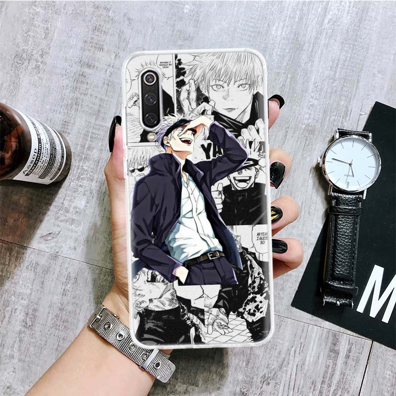 Jujutsu Kaisen Gojo Satoru Telefon Fall Für Xiaomi Redmi Hinweis 10 9 8 11 Pro 11T 11S 10S 9S 9A 9C 9T 8T 8A 7 7A 5 Kunst Muster Abdeckung