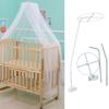 Summer Mosquito Net Baby Canopy Bed Net Stand Infant Cot Dome Mosquito Netting Hanging Bed Curtain Support Foldable Crib Tent