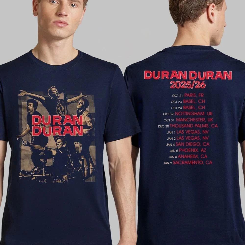 Duran Duran Tour Europeo 2025 2026 Maglietta Unisex