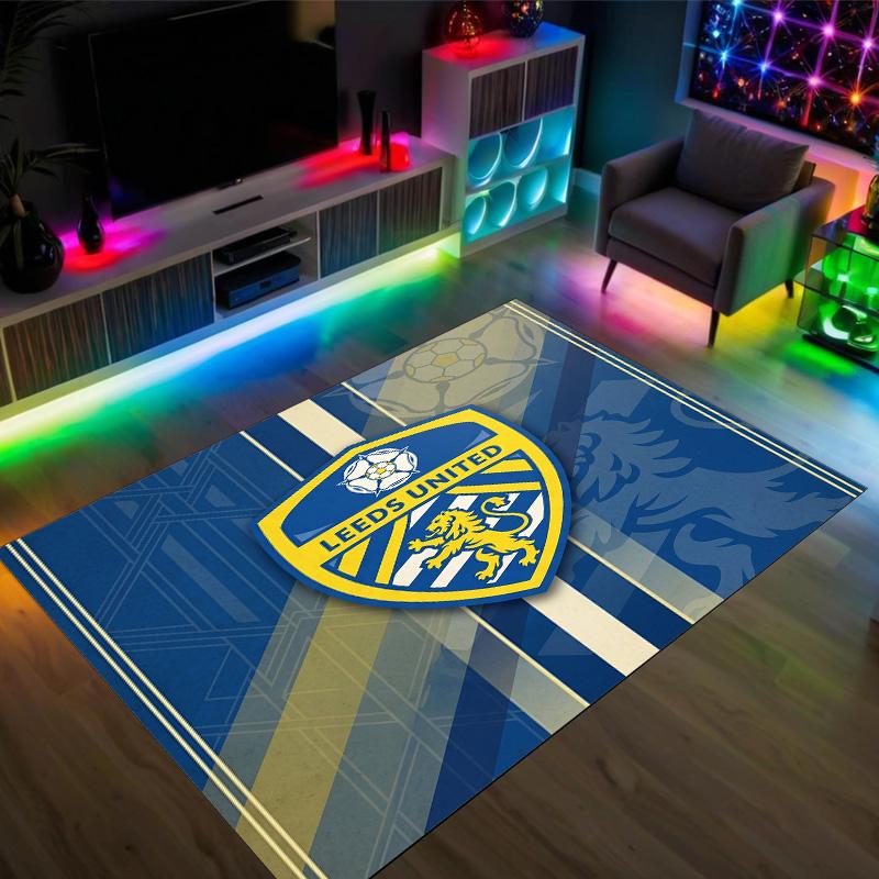 Dizajn Leeds United Křišťálový zamatový koberec Útulný Nie?Protišmyková potlačená predložka do spálne, obývacej izby, predsiene