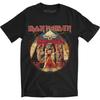 Iron Maiden Powerslave Lightning Circle Slim Fit T-shirt Medium Black Unisex T-Shirt